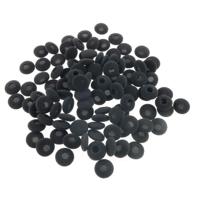 Tegg Headphone Pad 20PCS 18mm Black Soft Foam Cushion Ear Pads Earphone Headphone Caps Earbud Covers - Image 2